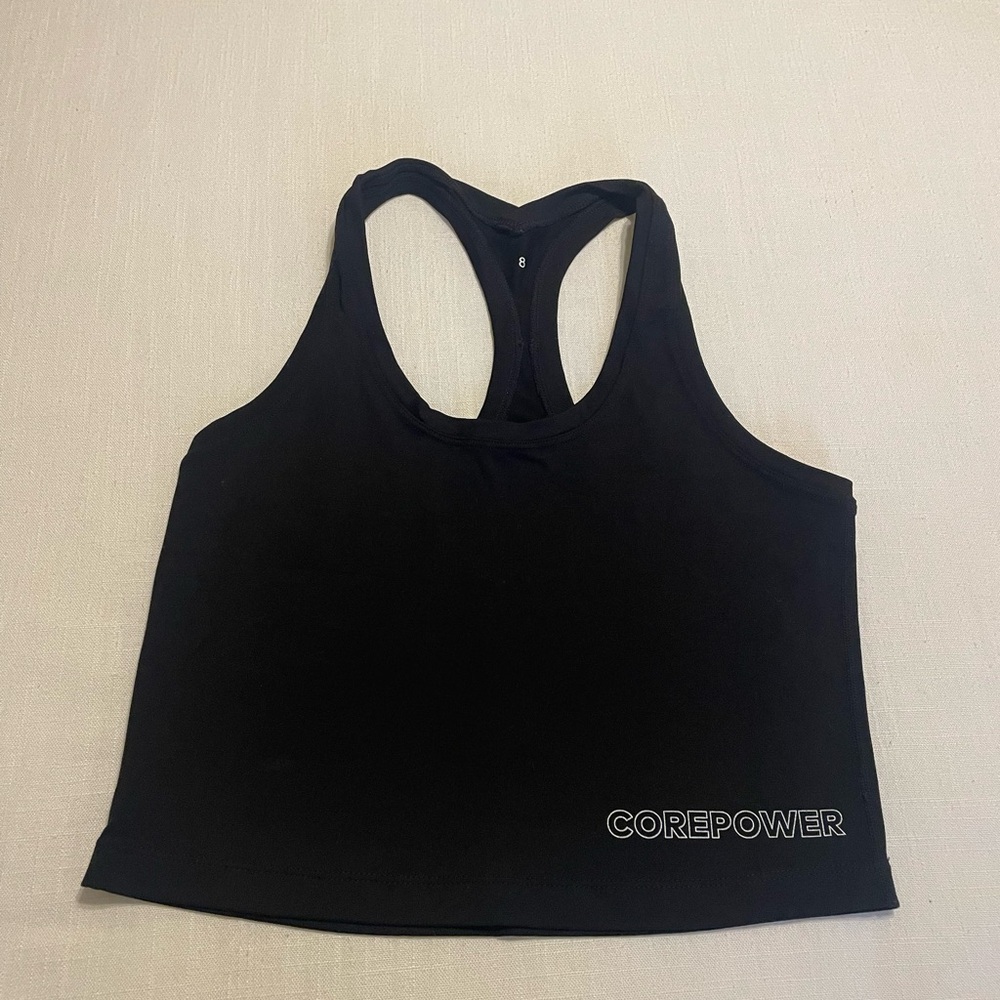 Unique corepower cropped yoga tank size 8